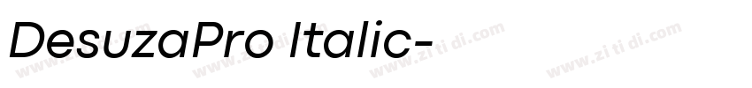 DesuzaPro Italic字体转换